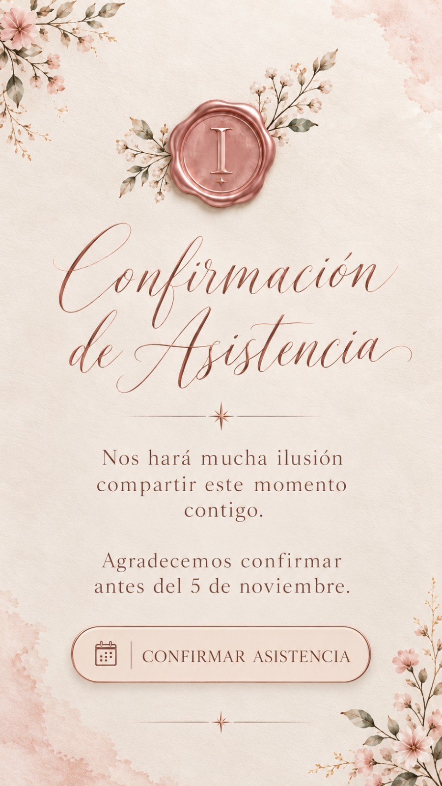 Confirmación de asistencia
